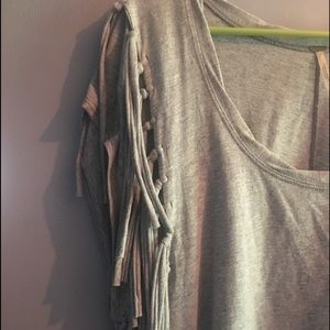 Free People fringe t-shirt